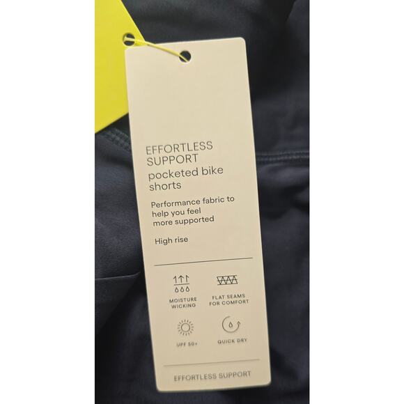 All in Motion Women's Navy Blue Effortless Support Pocketed Bike Short- Large - Picture 5 of 6